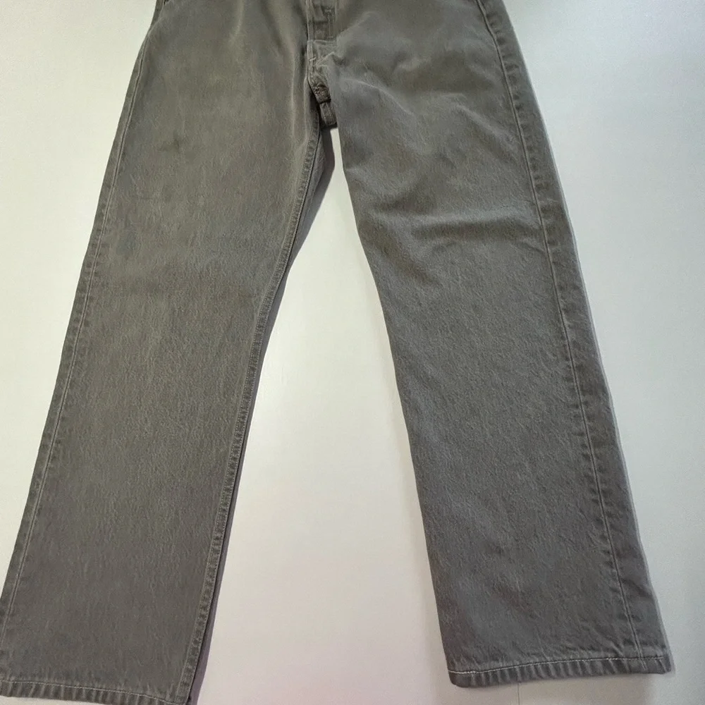 Levi 501 butterfly stone wash gray denim‎ jeans 38/32